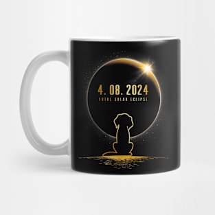 Total Solar Eclipse Dog April 8 2024 Totality Astronomy Gift For Men Women Mug